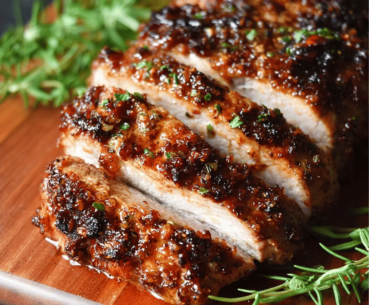 Easy Maple Dijon Pork Tenderloin