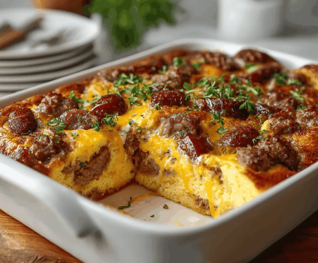 Pancake Sausage Casserole Recipe