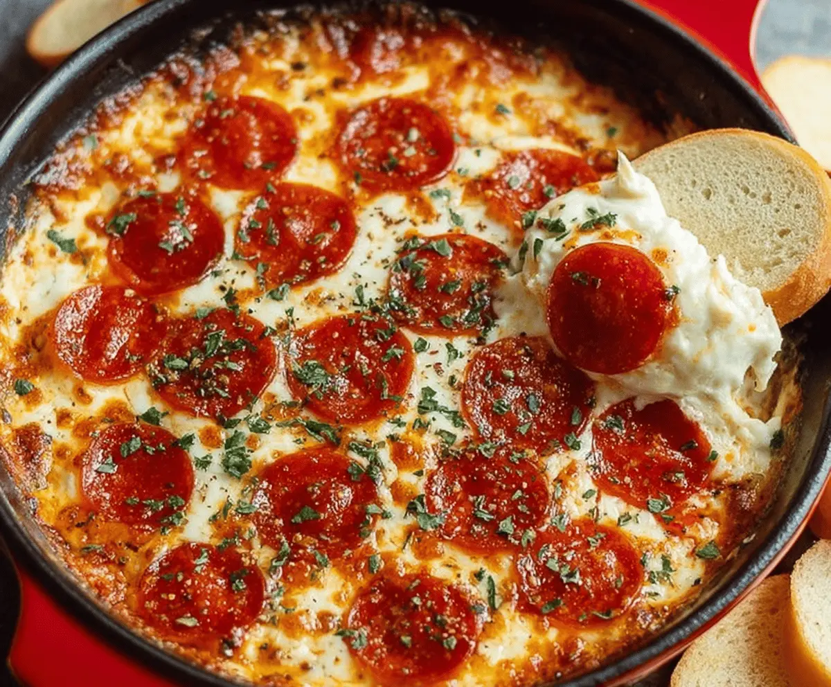 Easy Pizza Dip with Cream Cheese