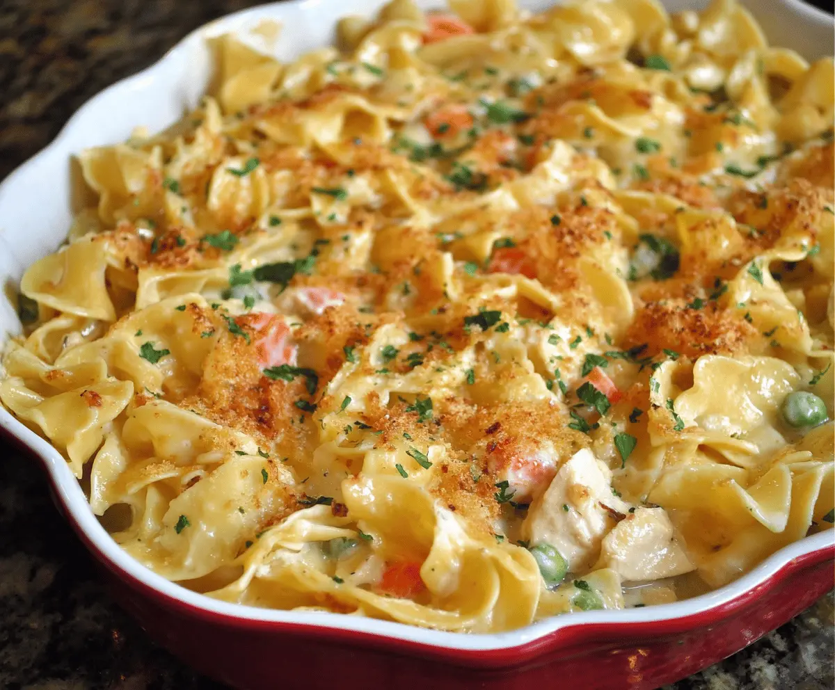 Easy Turkey Noodle Casserole Recipe