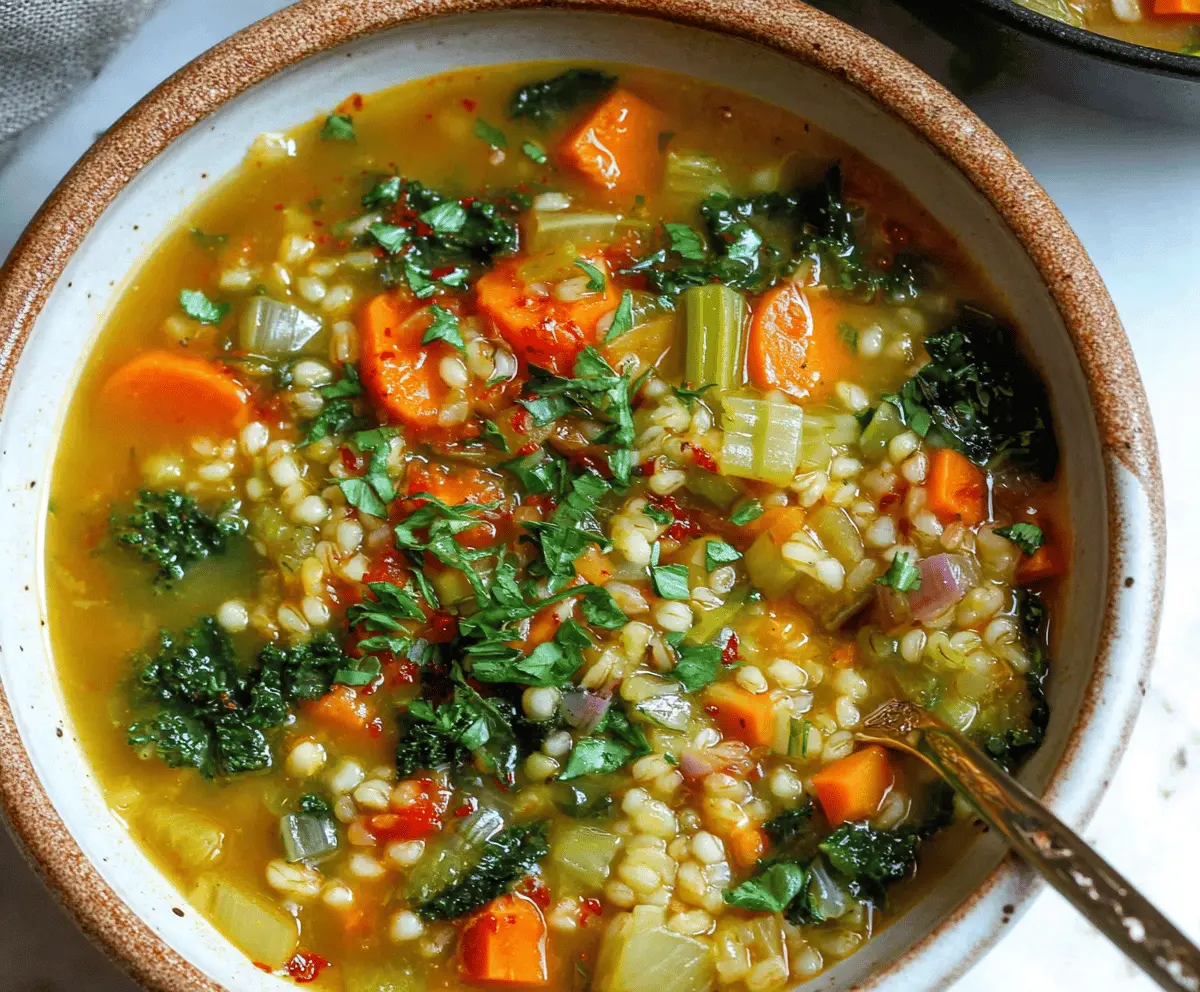 Hearty Vegetable Barley Soup Recipe