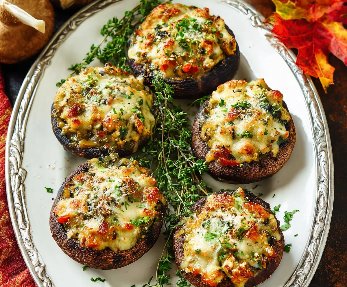 Autumn Stuffed Portobello Mushrooms