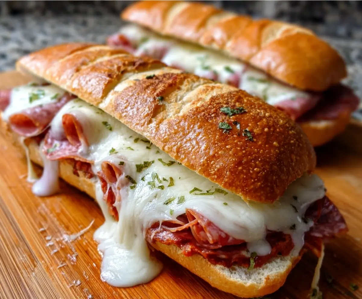 Easy Baked Italian Sub Sandwiches