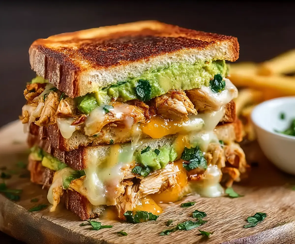 Easy Chicken Avocado Melt