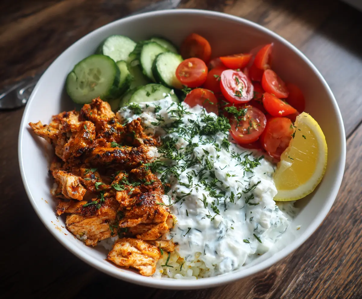 Easy Chicken Tzatziki Bowl Recipe