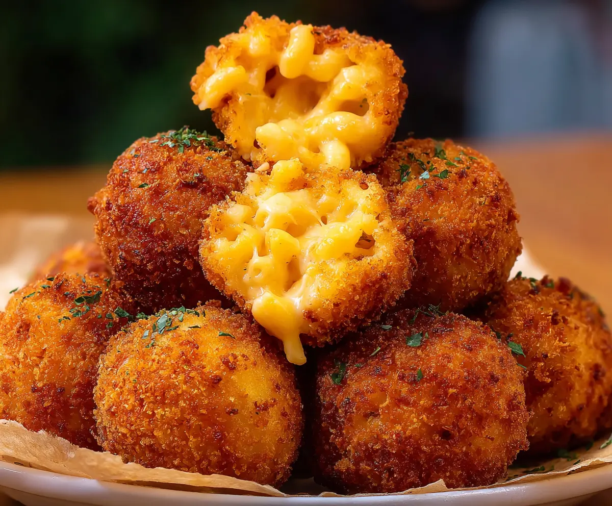 Crispy Fried Mac and Cheese Balls