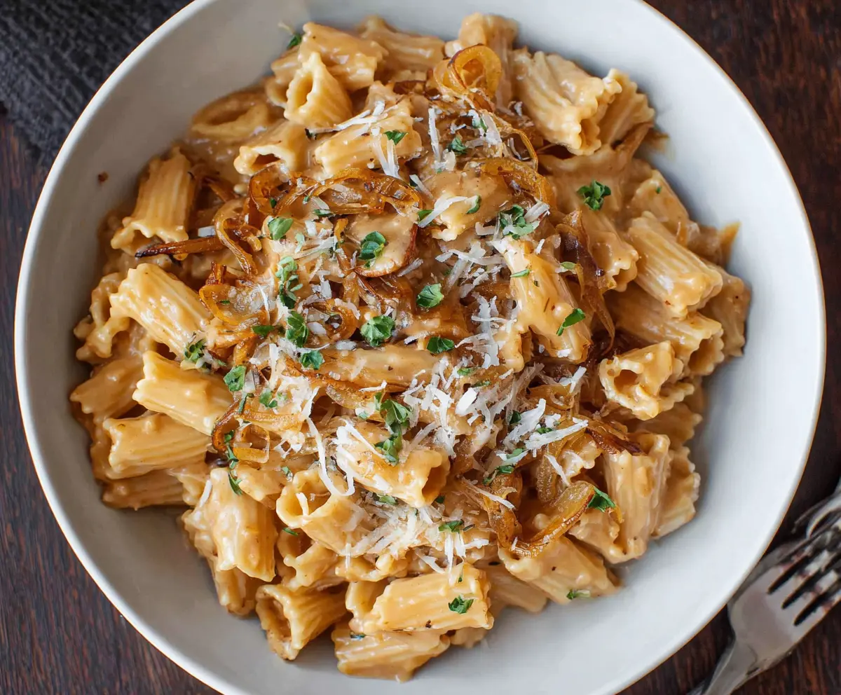 Easy One Pot French Onion Pasta