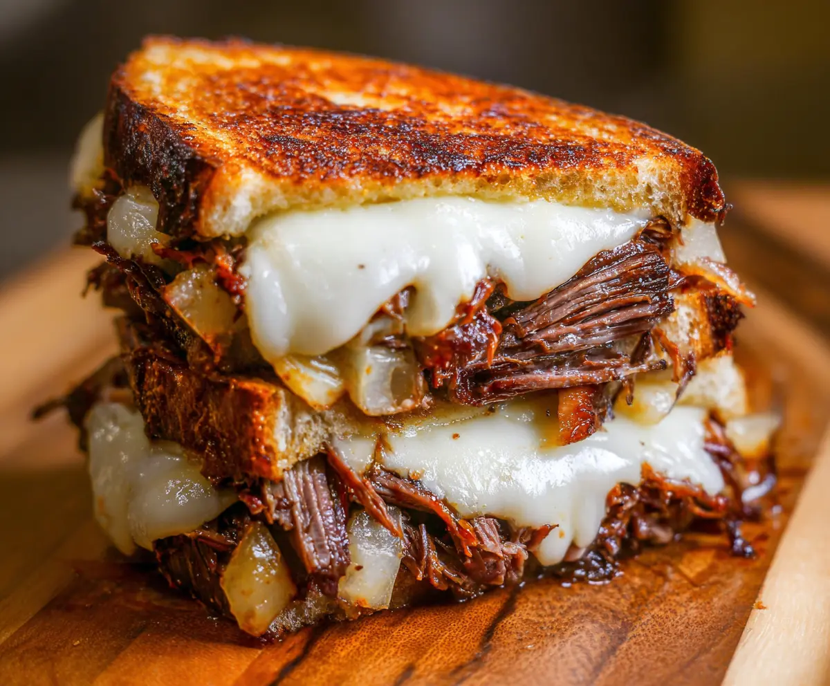 Easy Short Rib Grilled Cheese