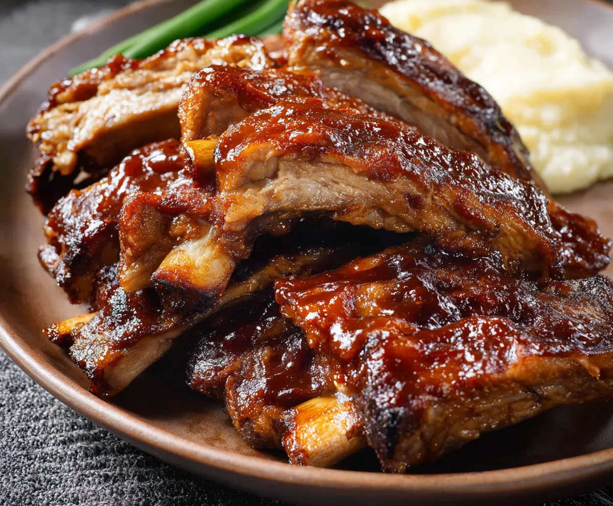 Easy Slow Cooker BBQ Ribs