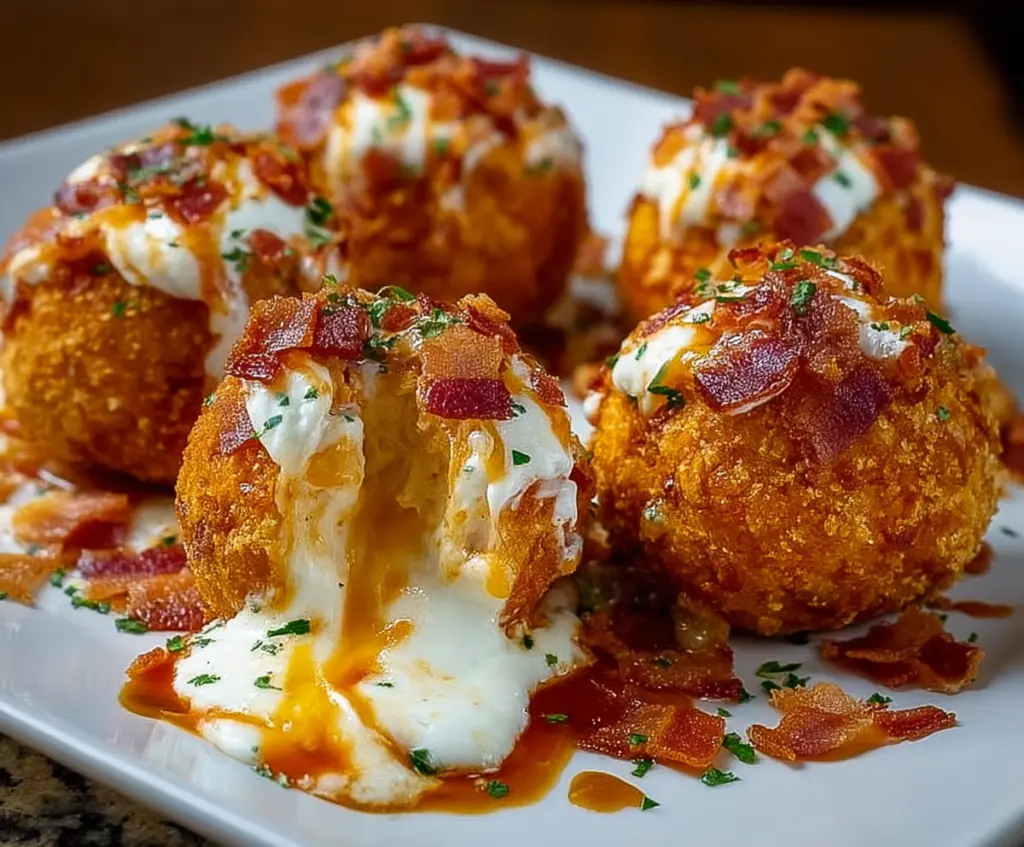 Tasty Buffalo Chicken Bacon Mozzarella Bombs