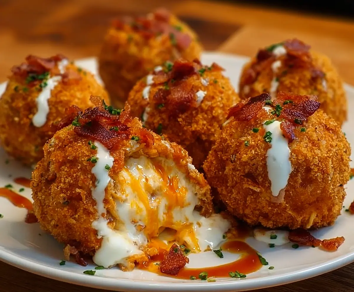 Buffalo Chicken Bacon Mozzarella Bombs