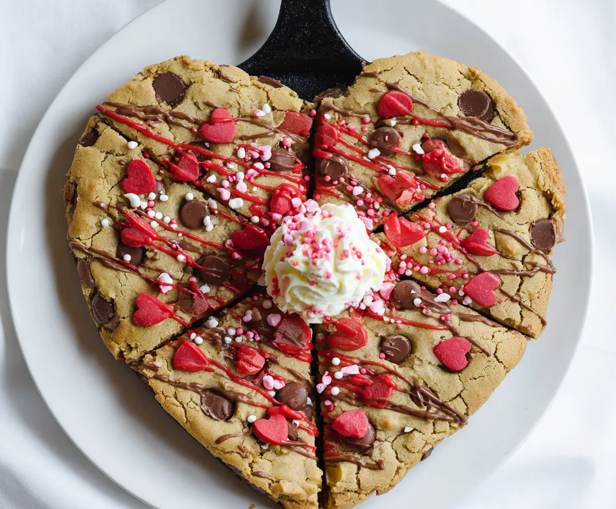Heart Skillet Cookie for Valentine's