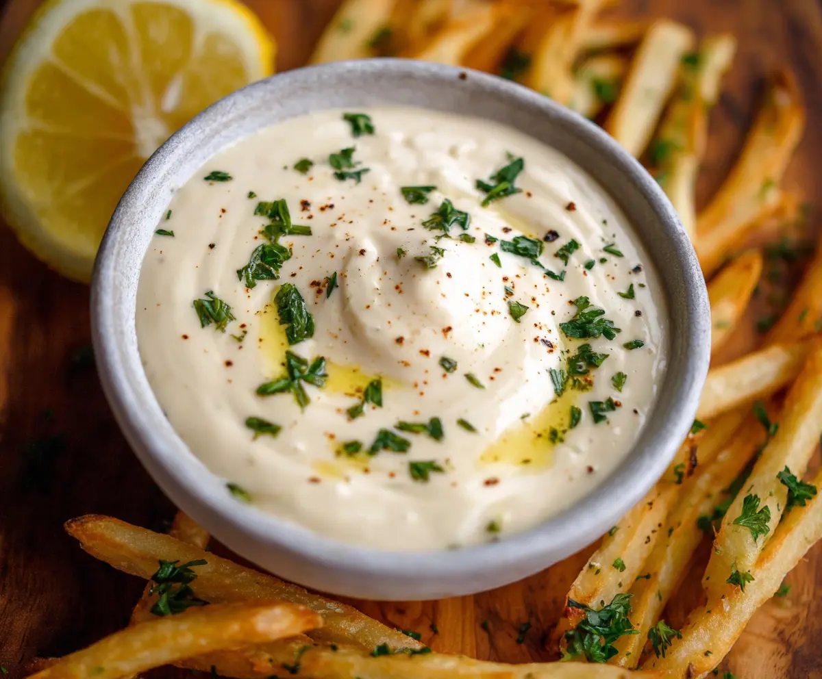 Easy Garlic Aioli Sauce Recipe