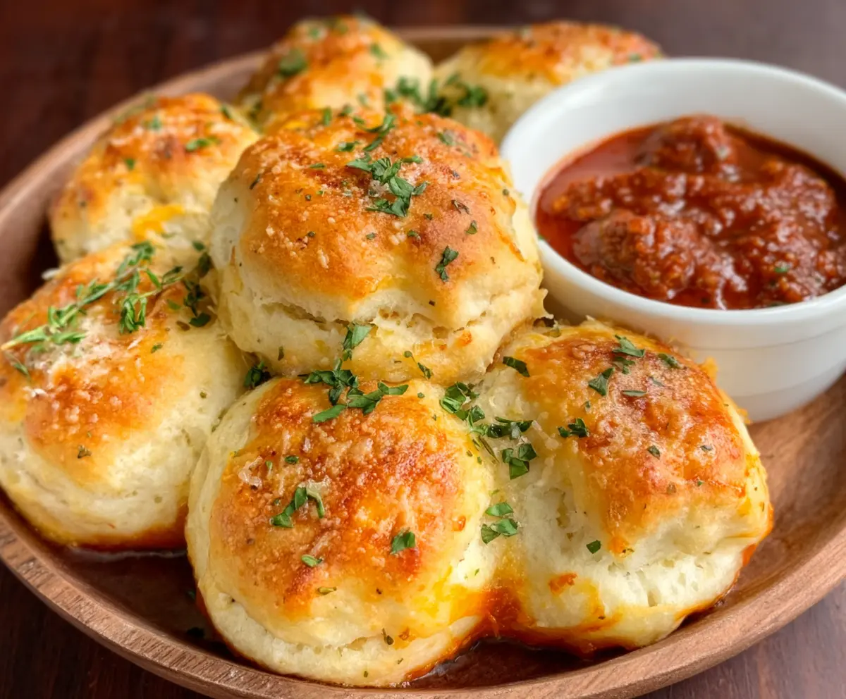 Easy Meatball Stuffed Biscuits