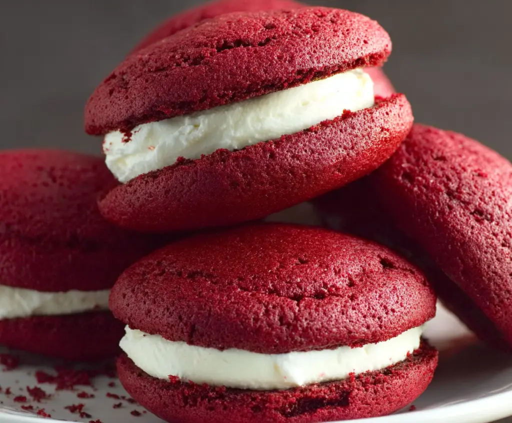 Red Velvet Whoopie Pies