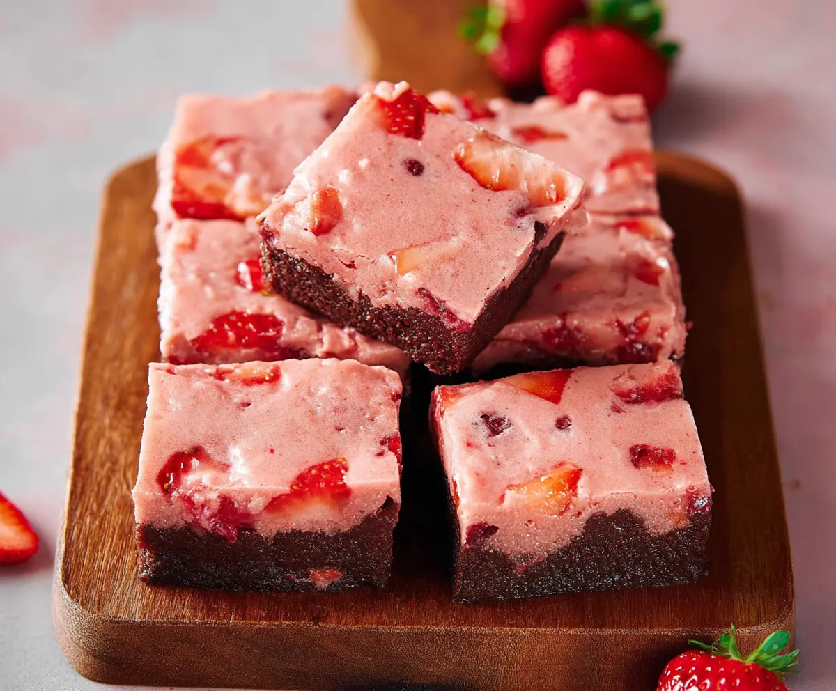 Delicious Strawberry Brownies Recipe