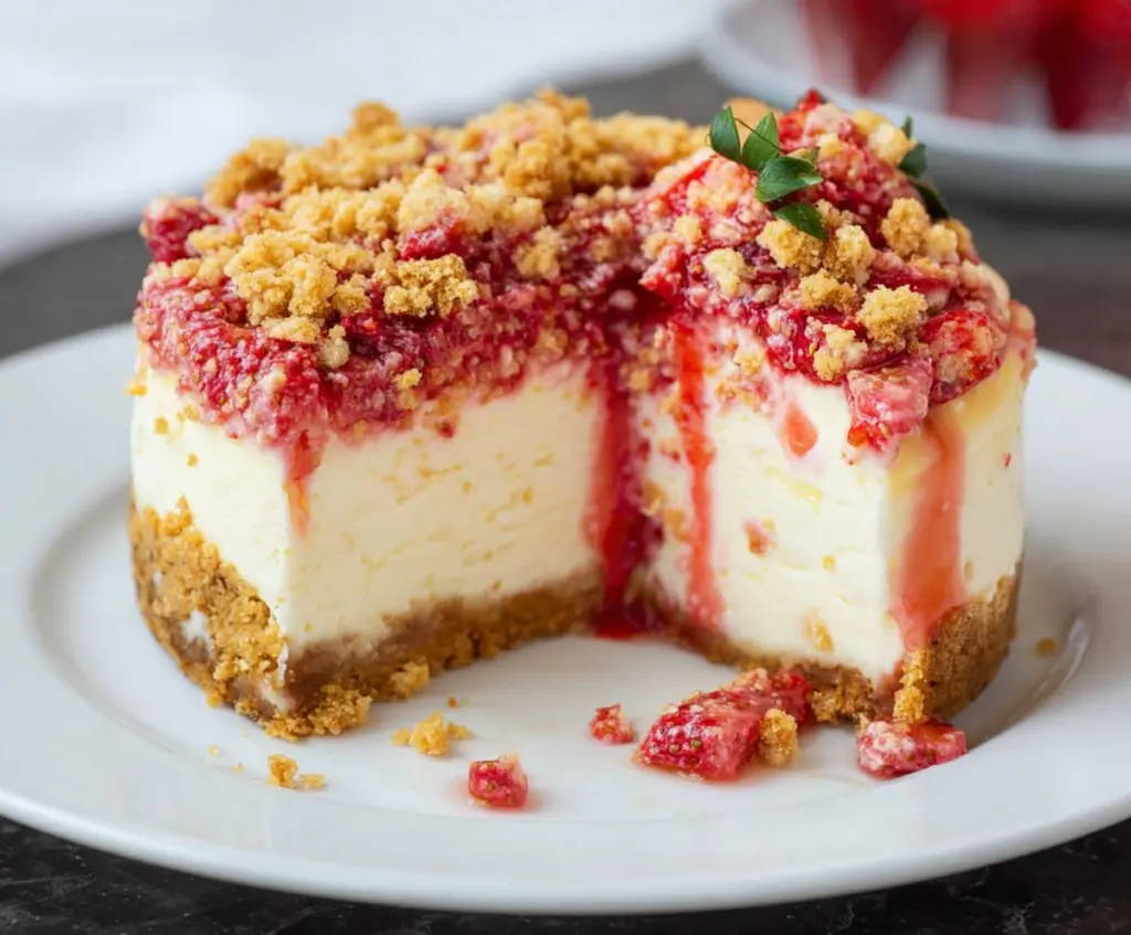 Strawberry Crunch Cheesecake