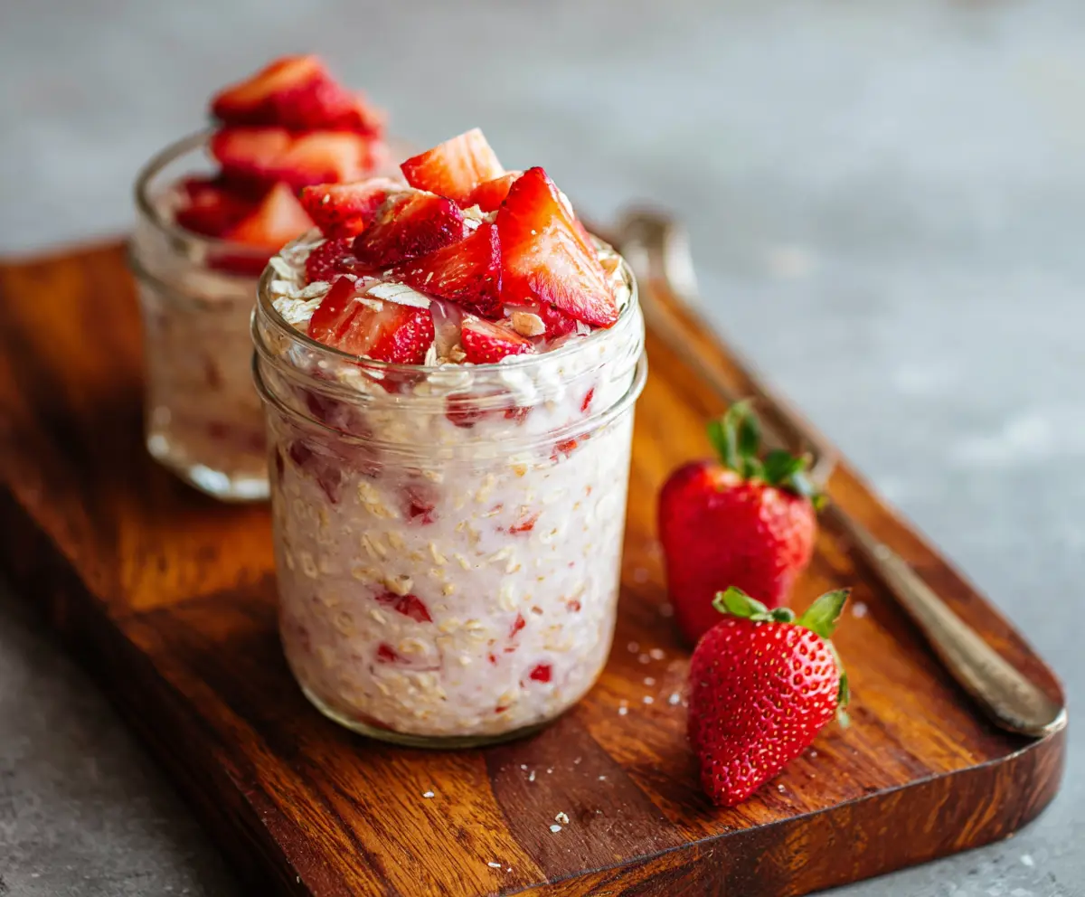 Easy Strawberry Overnight Oats