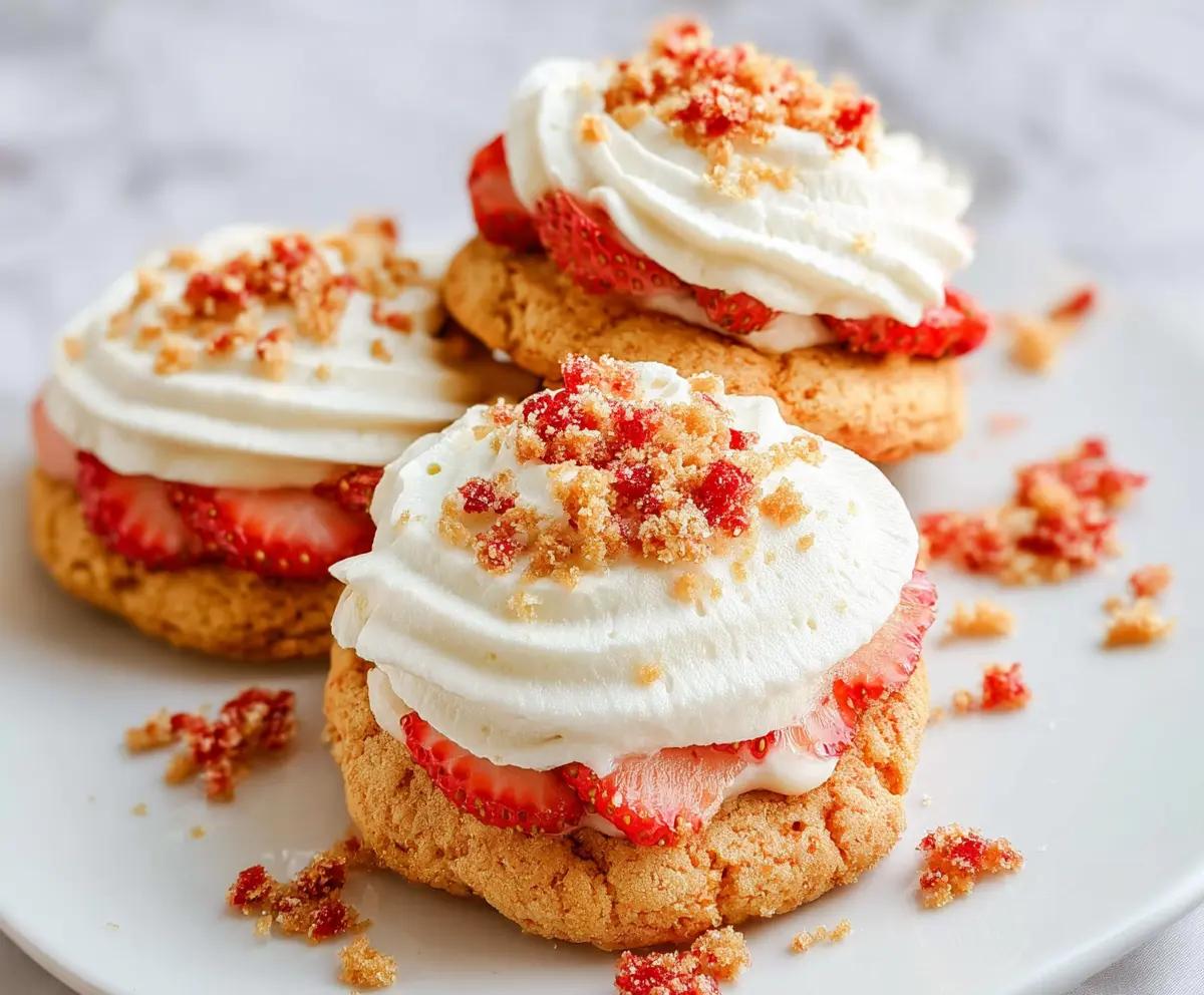 Easy Strawberry Shortcake Cookies