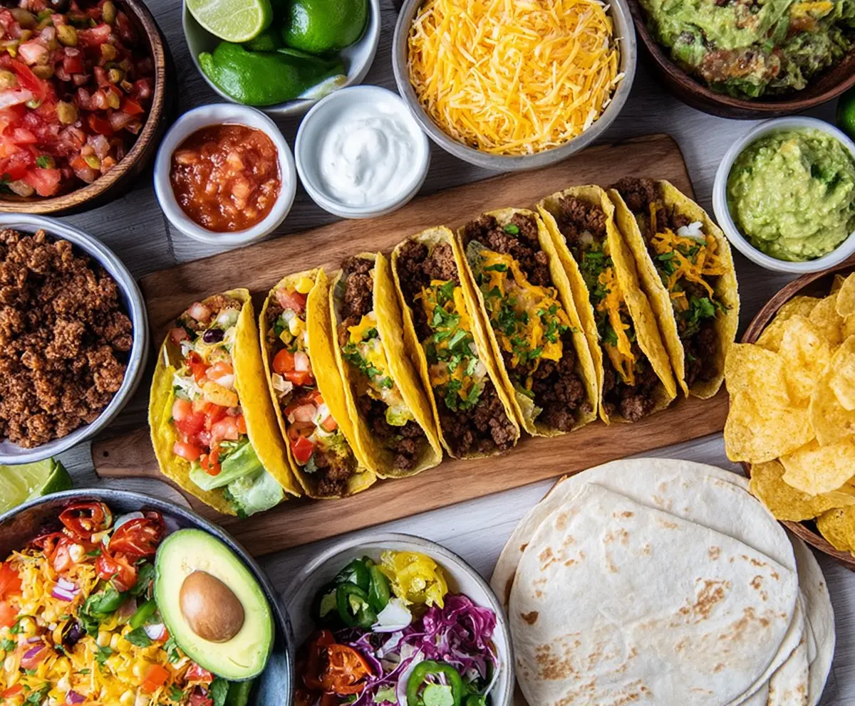 Easy Taco Bar for Game Day