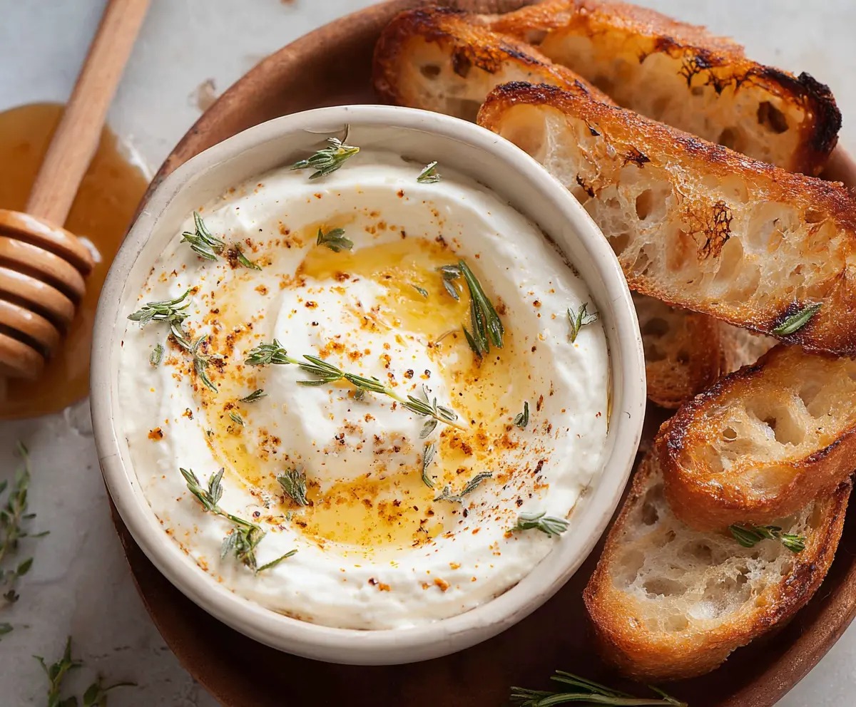 Easy Whipped Ricotta Dip with Honey