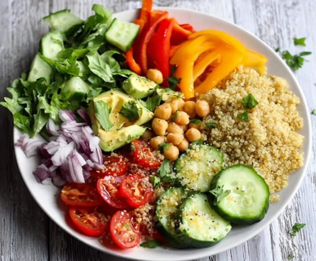 Clean Eating Quinoa Veggie Bowl