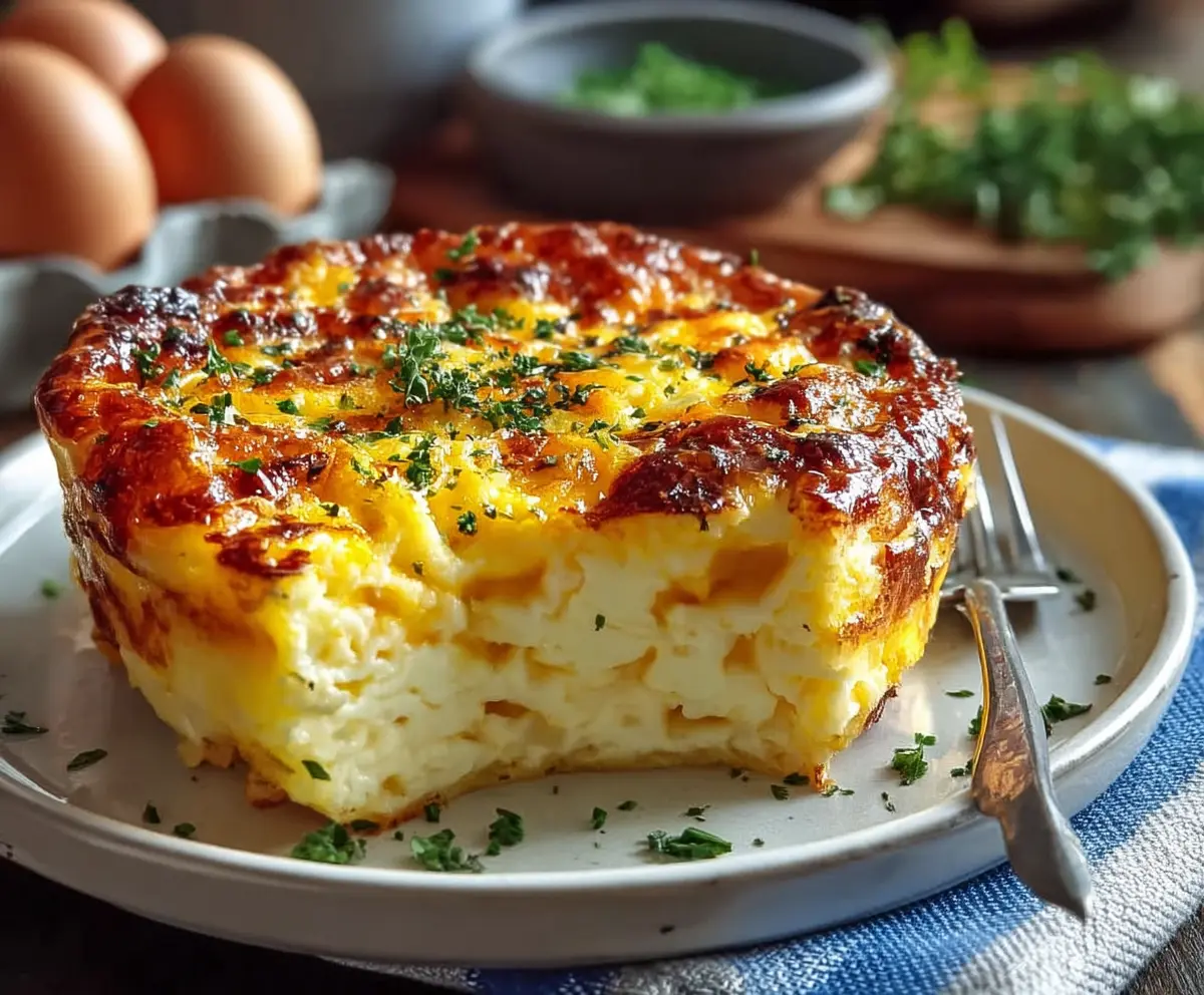 Easy Cottage Cheese Egg Bake