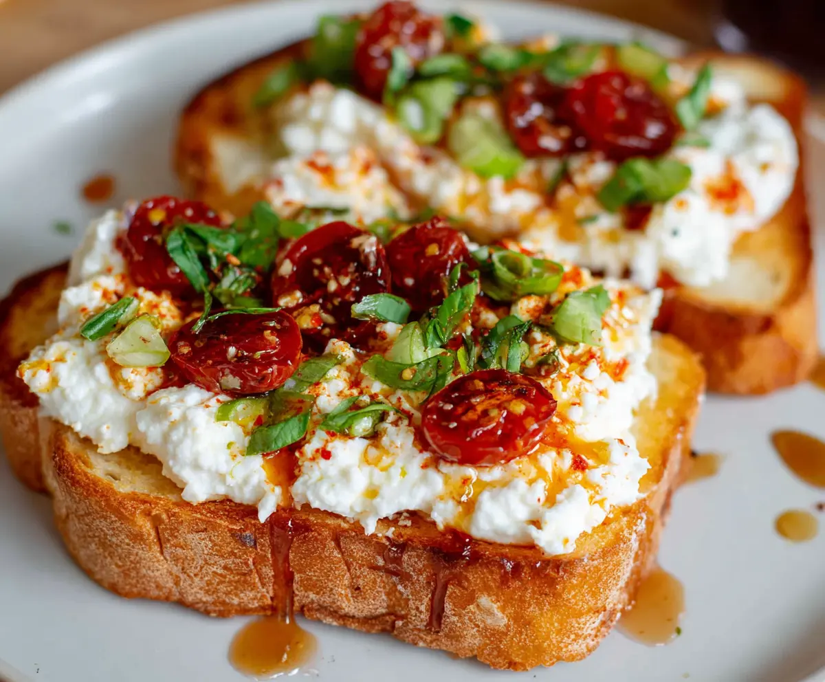 Easy Cottage Cheese Toast Recipe
