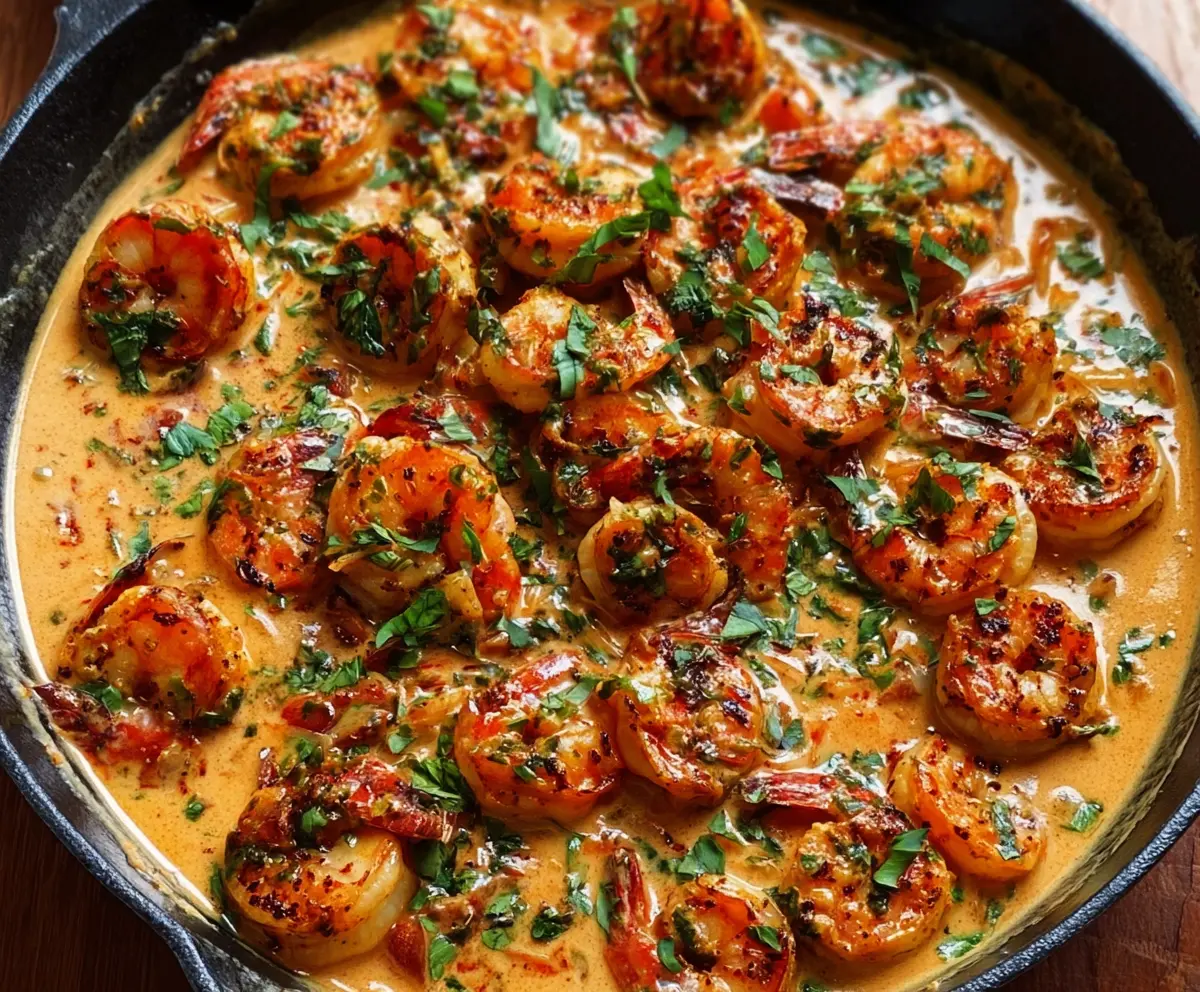 Creamy Garlic Paprika Shrimp Skillet