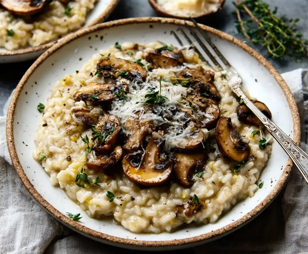 Creamy Mushroom Risotto for a Romantic Dinner