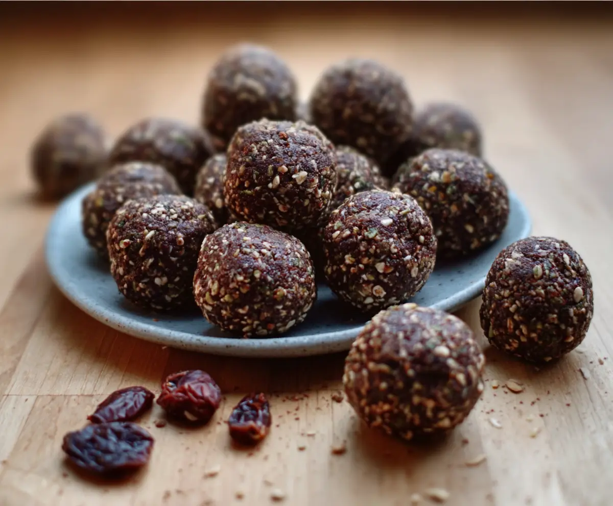 Easy Dark Chocolate Energy Bites