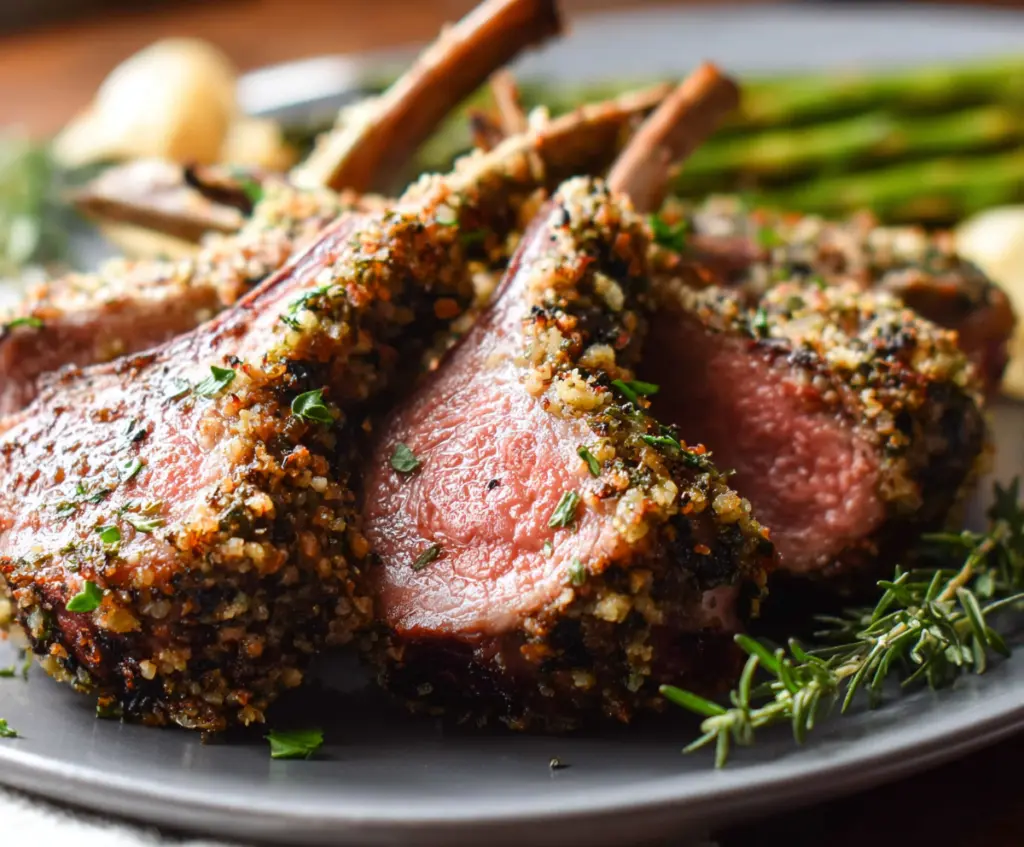 Garlic and Herb Crusted Lamb Chops