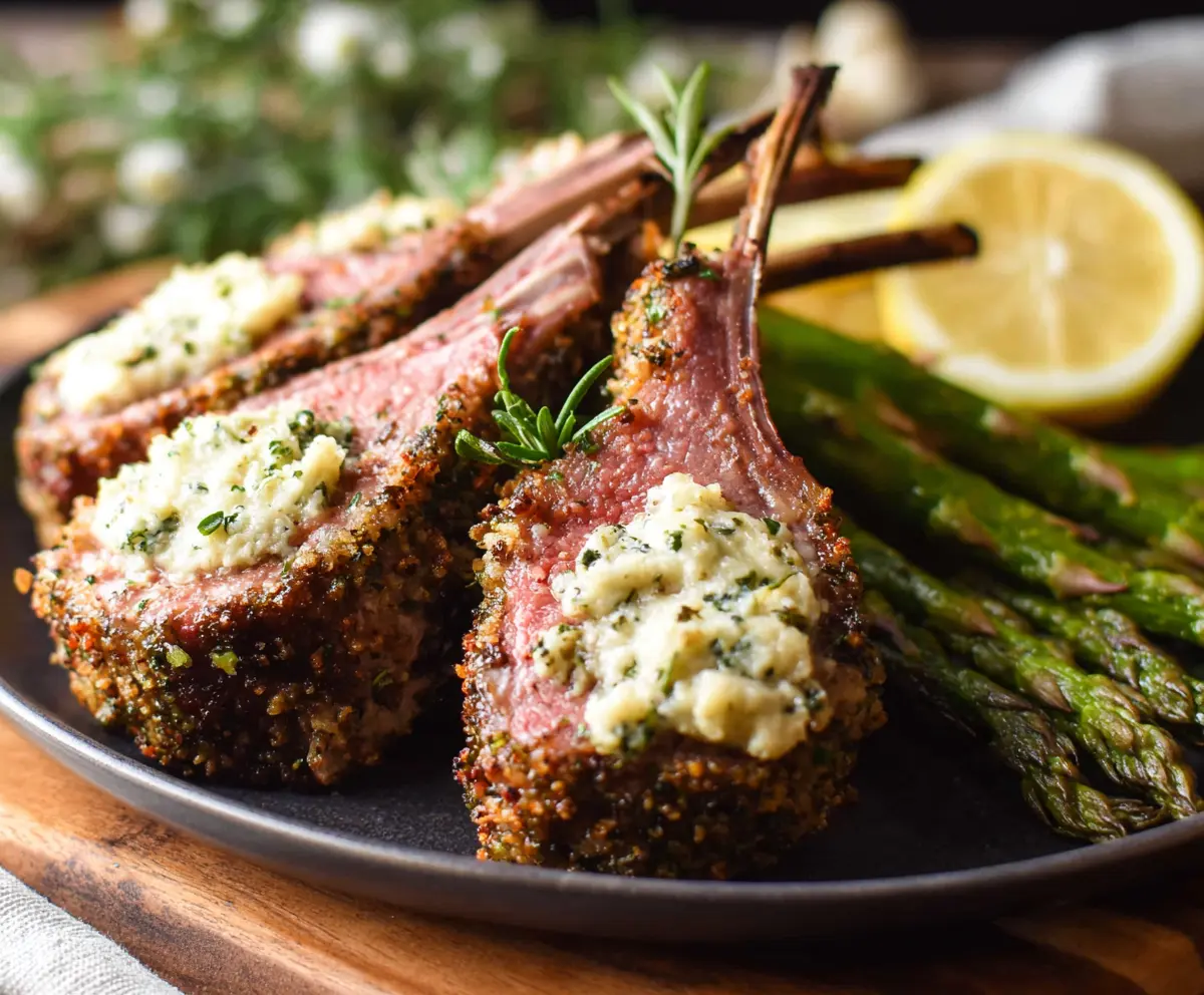 Garlic Herb Crusted Lamb Chops Recipe