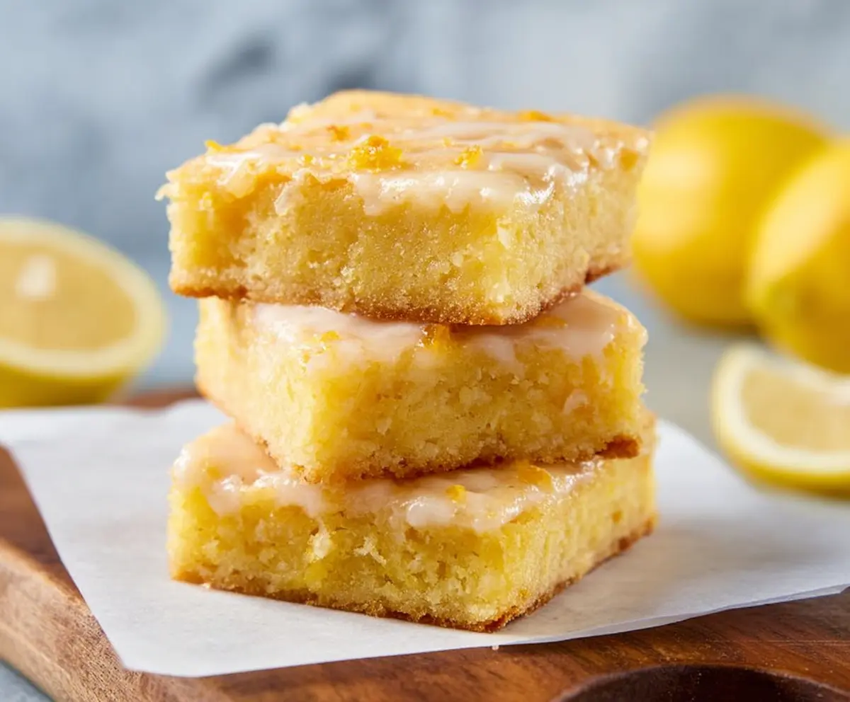 Easy Lemon Brownies Recipe