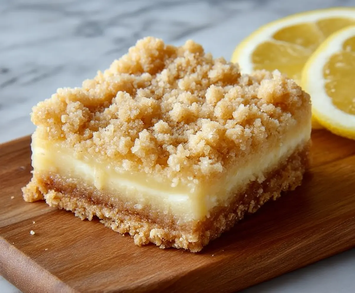 Easy Lemon Crumb Bars Recipe