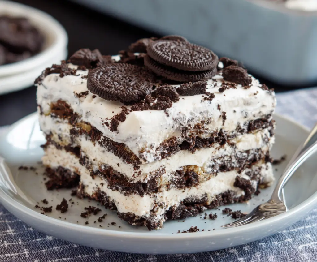 No Bake Oreo Icebox Cake