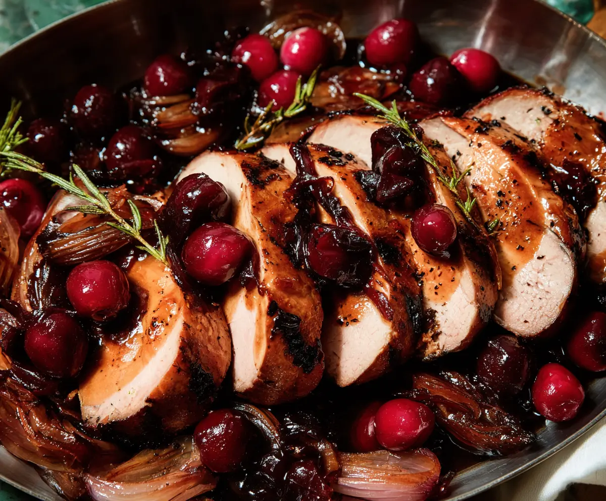 Easy Pork Tenderloin with Cherry Sauce