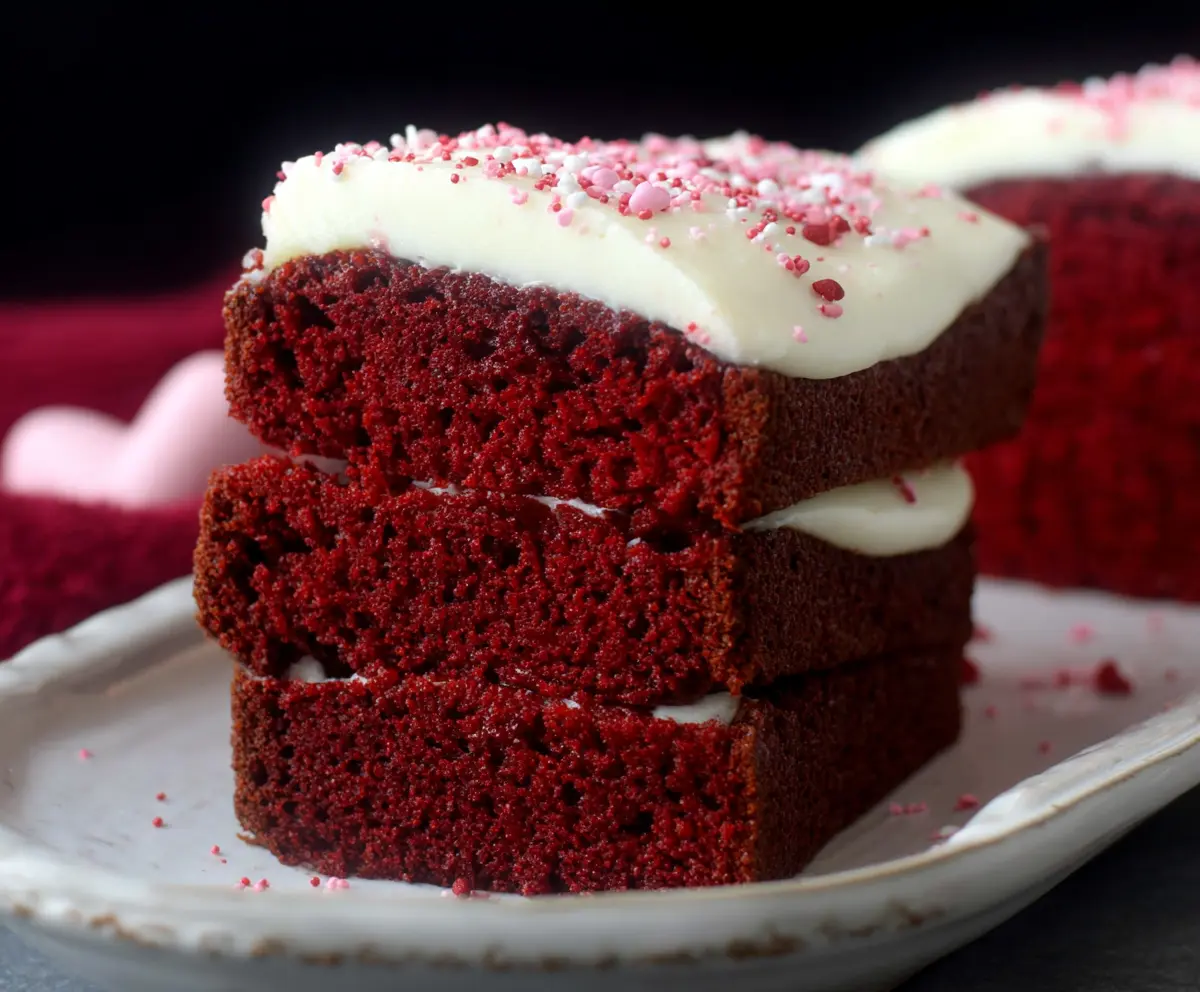 Red Velvet Loaf Cake Recipe