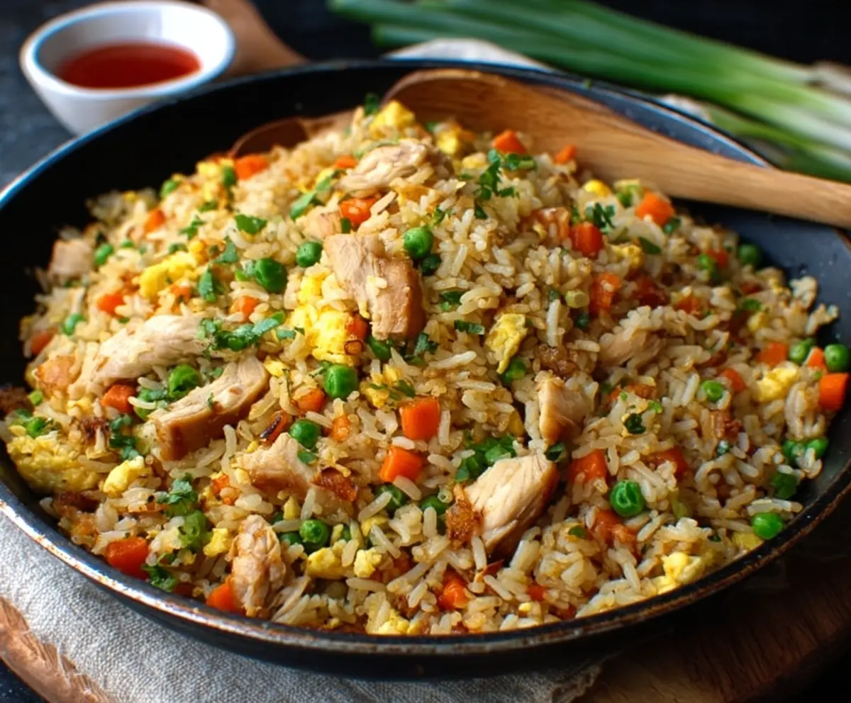 Easy Rotisserie Chicken Fried Rice