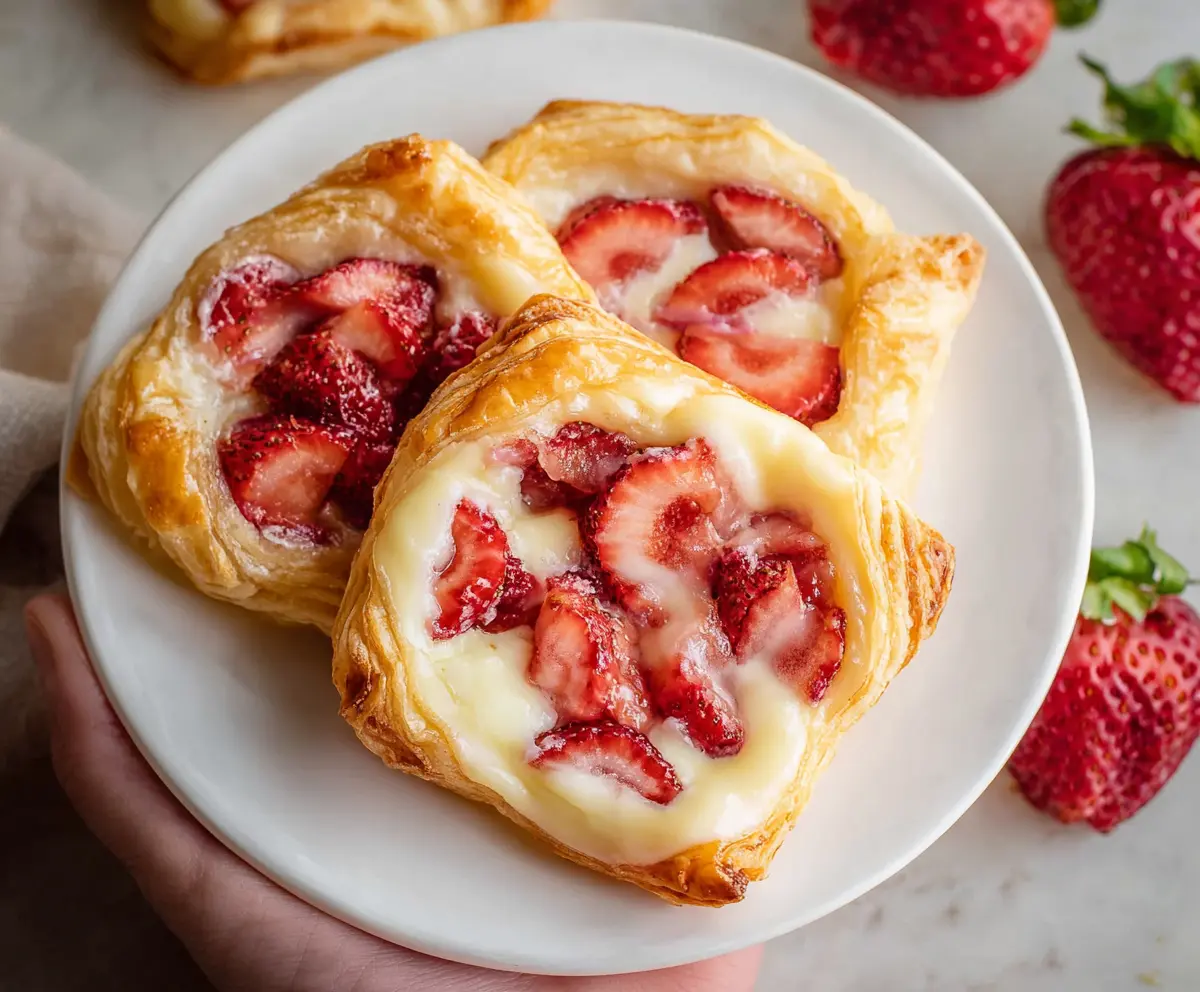 Easy Strawberry Cream Cheese Danishes