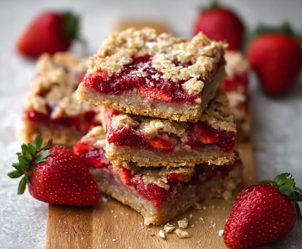 Strawberry Oatmeal Bars