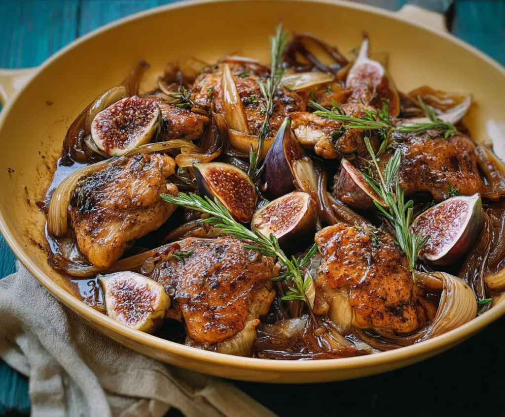 Vinegar Chicken With Figs