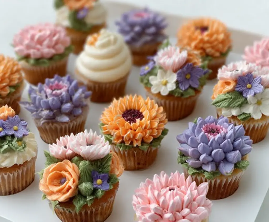 Viral Wildflower Cupcakes