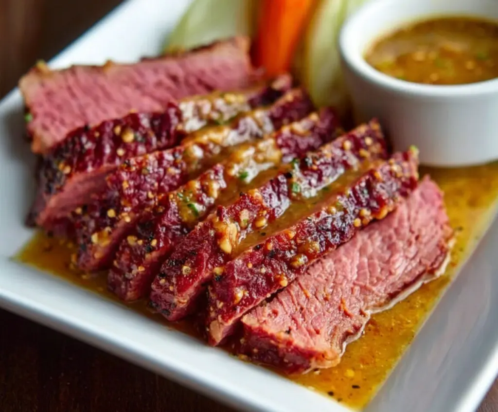 Corned Beef With Mustard Glaze