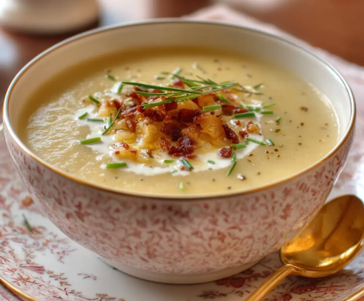 Easy Roasted Potato Leek Soup