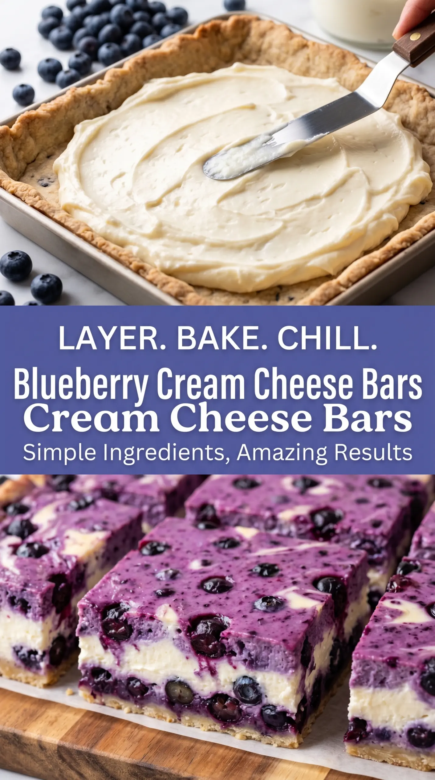 Blueberry Cream Cheese Bars buttery creamy blueberry