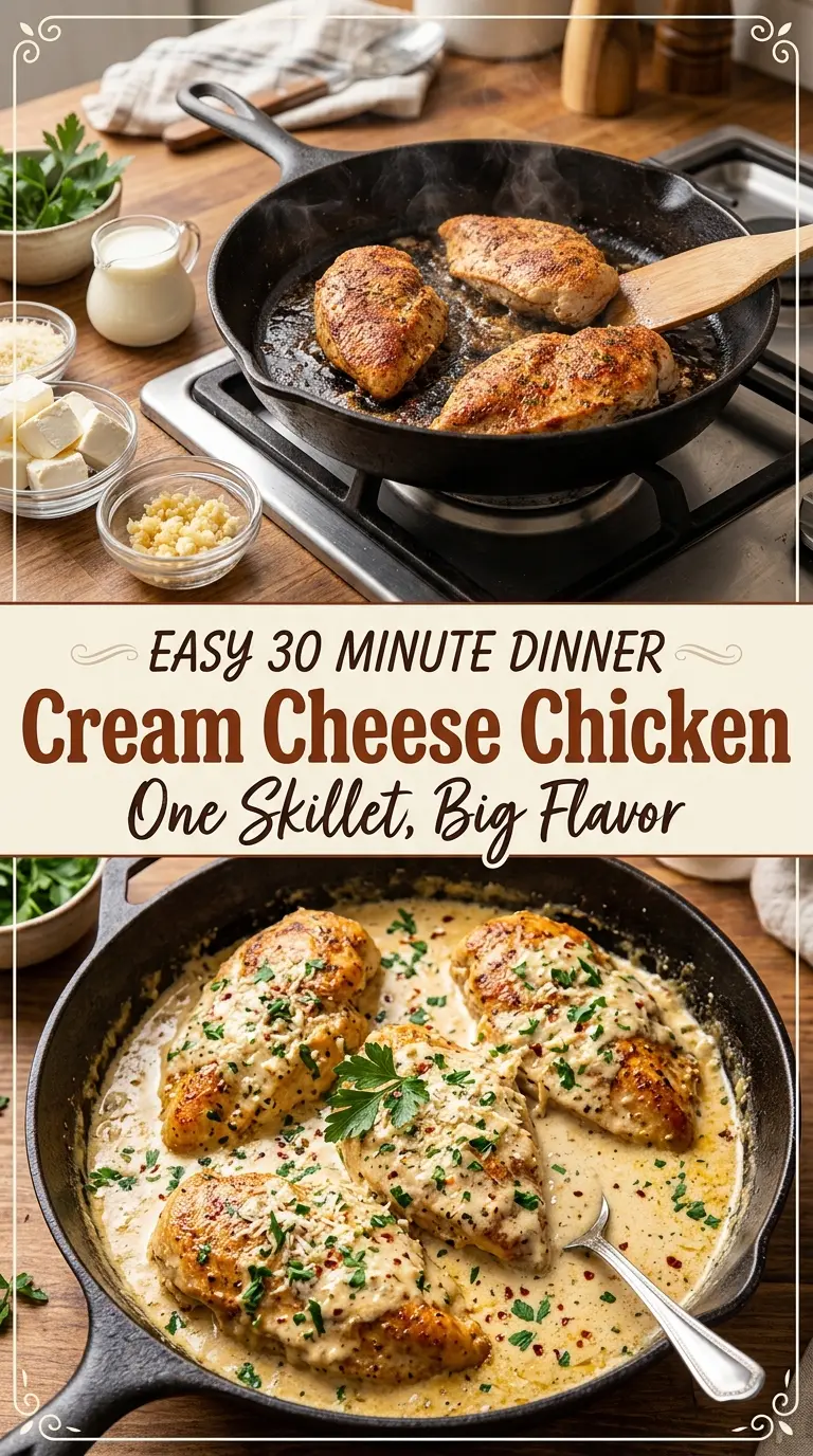 Cream Cheese Chicken creamy garlic Parmesan