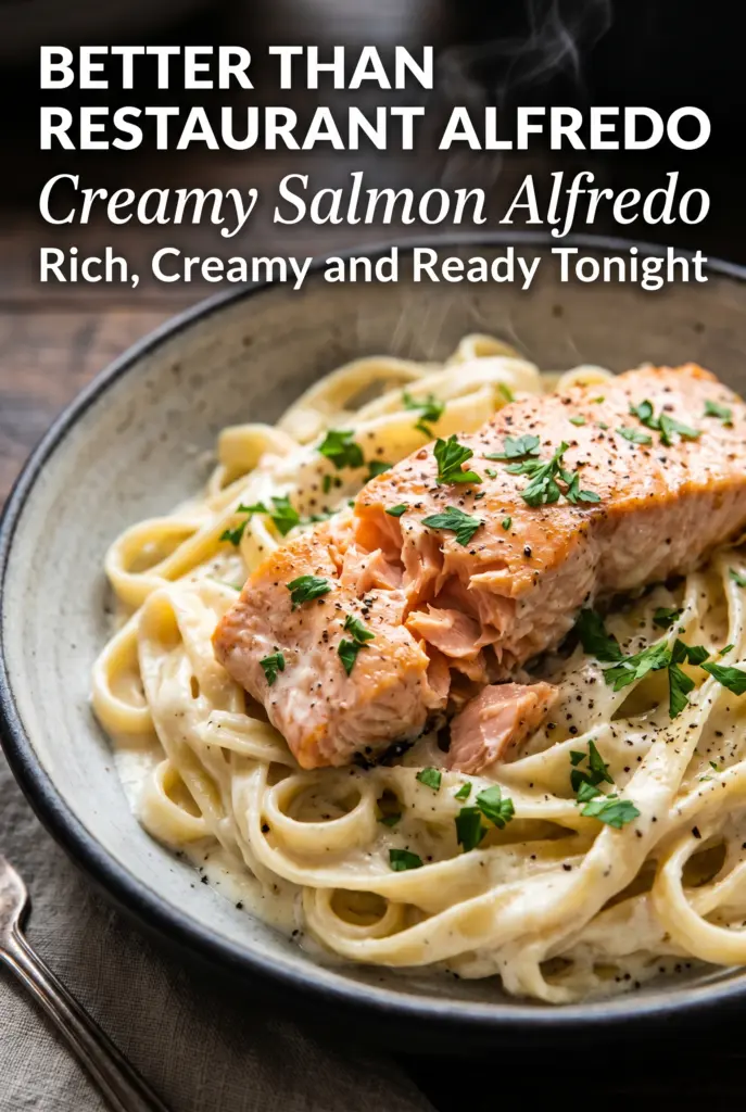 Creamy Salmon Alfredo