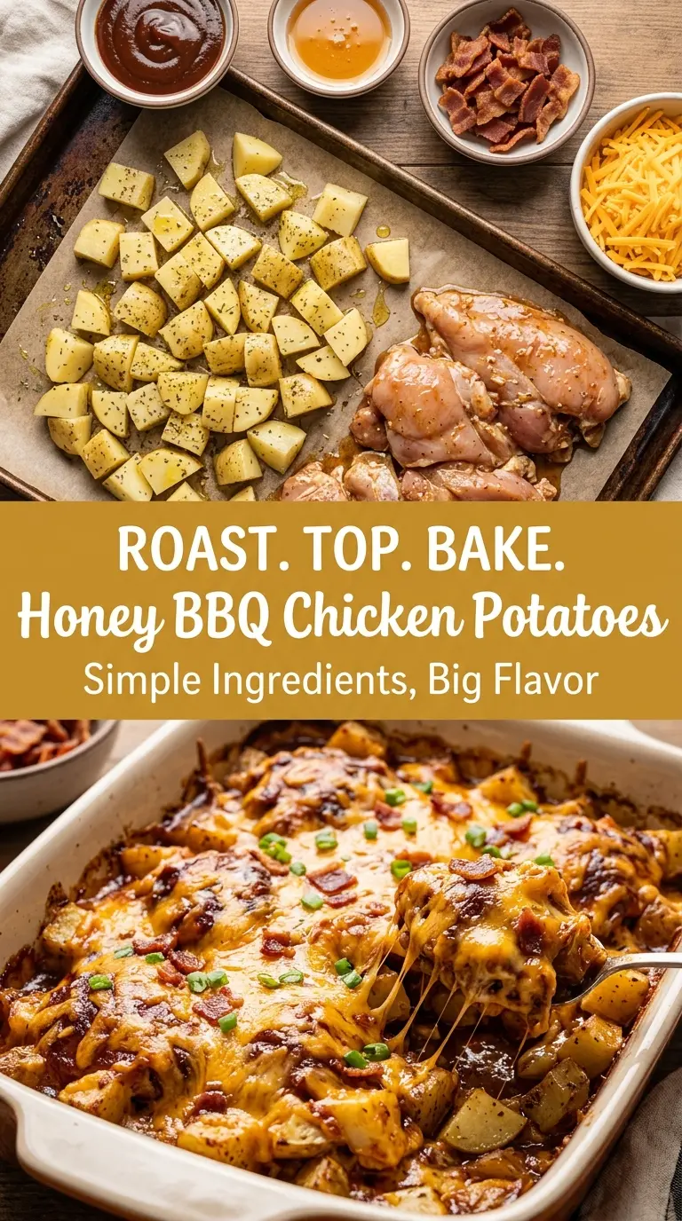 Honey BBQ Chicken Potatoes cheesy smoky