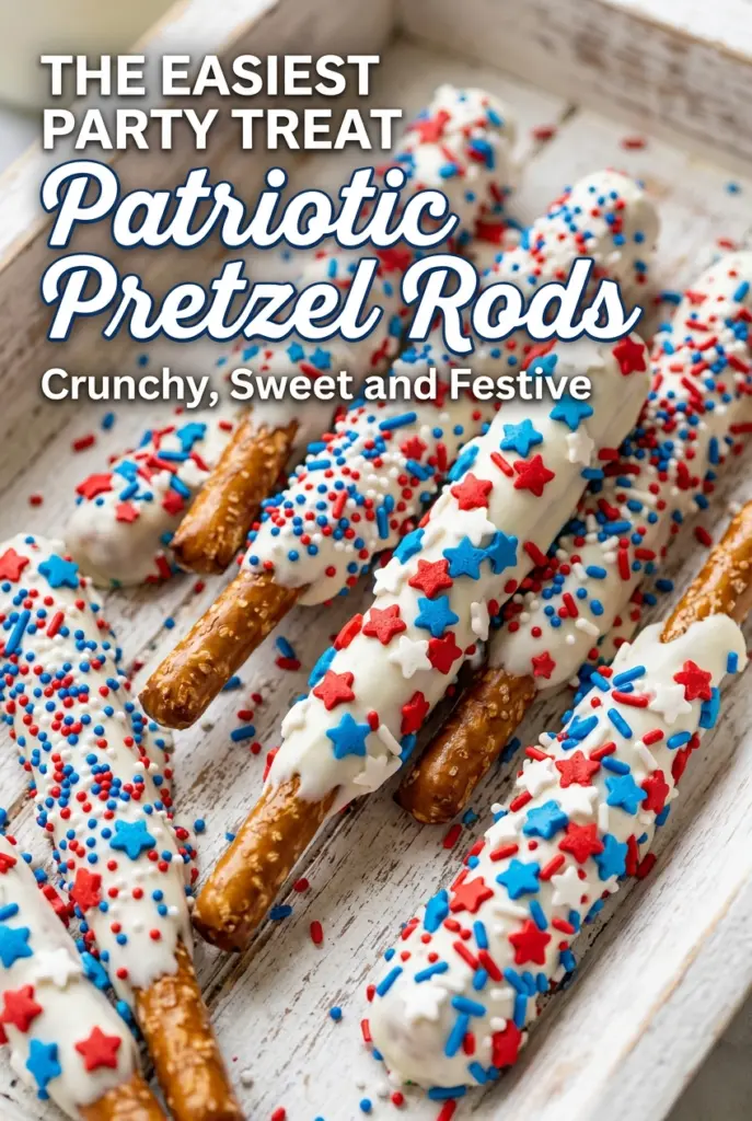 Patriotic Pretzel Rods